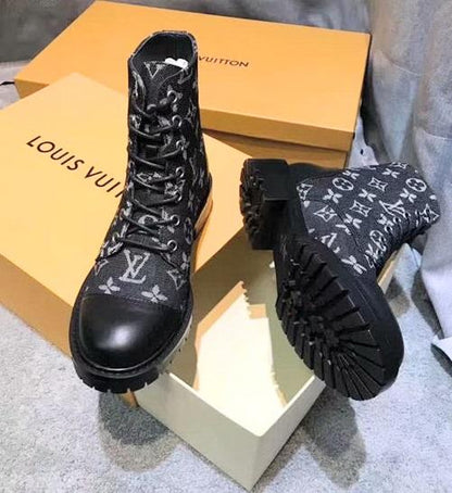 gucci boots lace-up