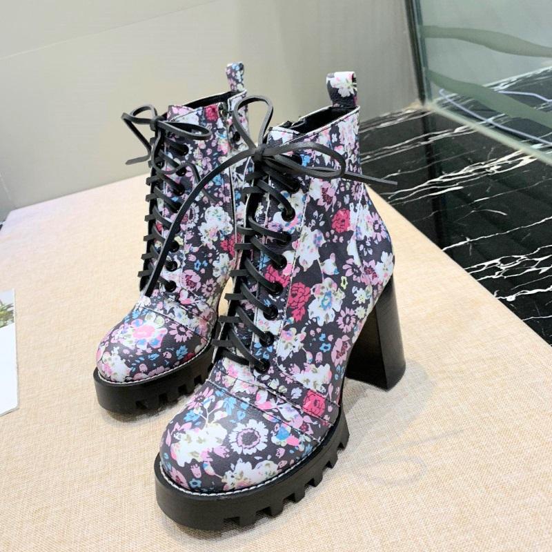 LU Boots Blue Flowers & Pink Flowers
