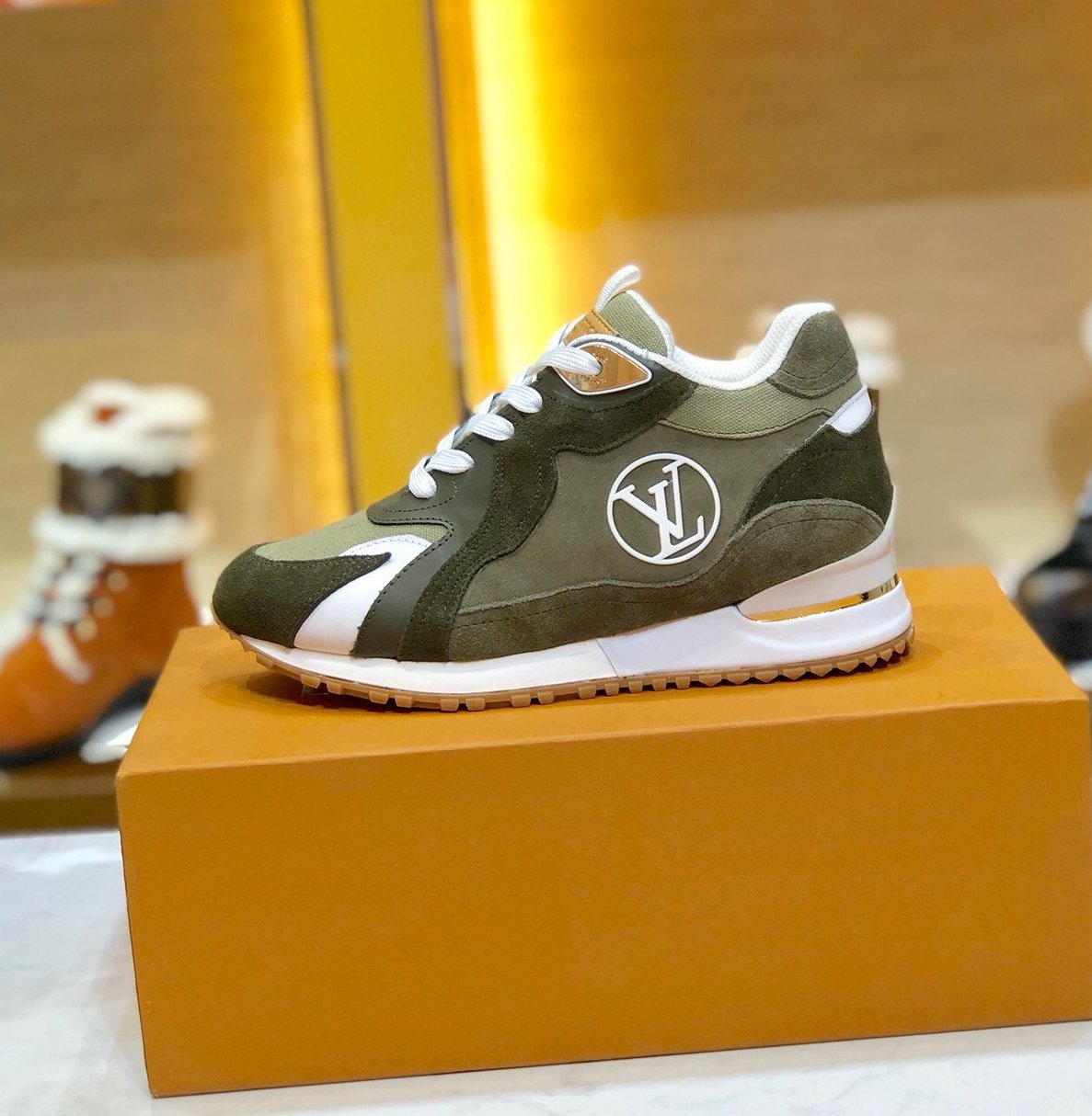 LU Sneakers Logo Green