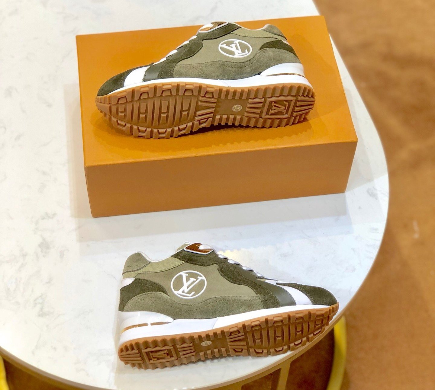LU Sneakers Logo Green