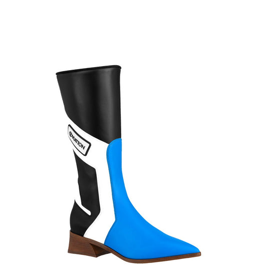 LU  Boots Flags Blue