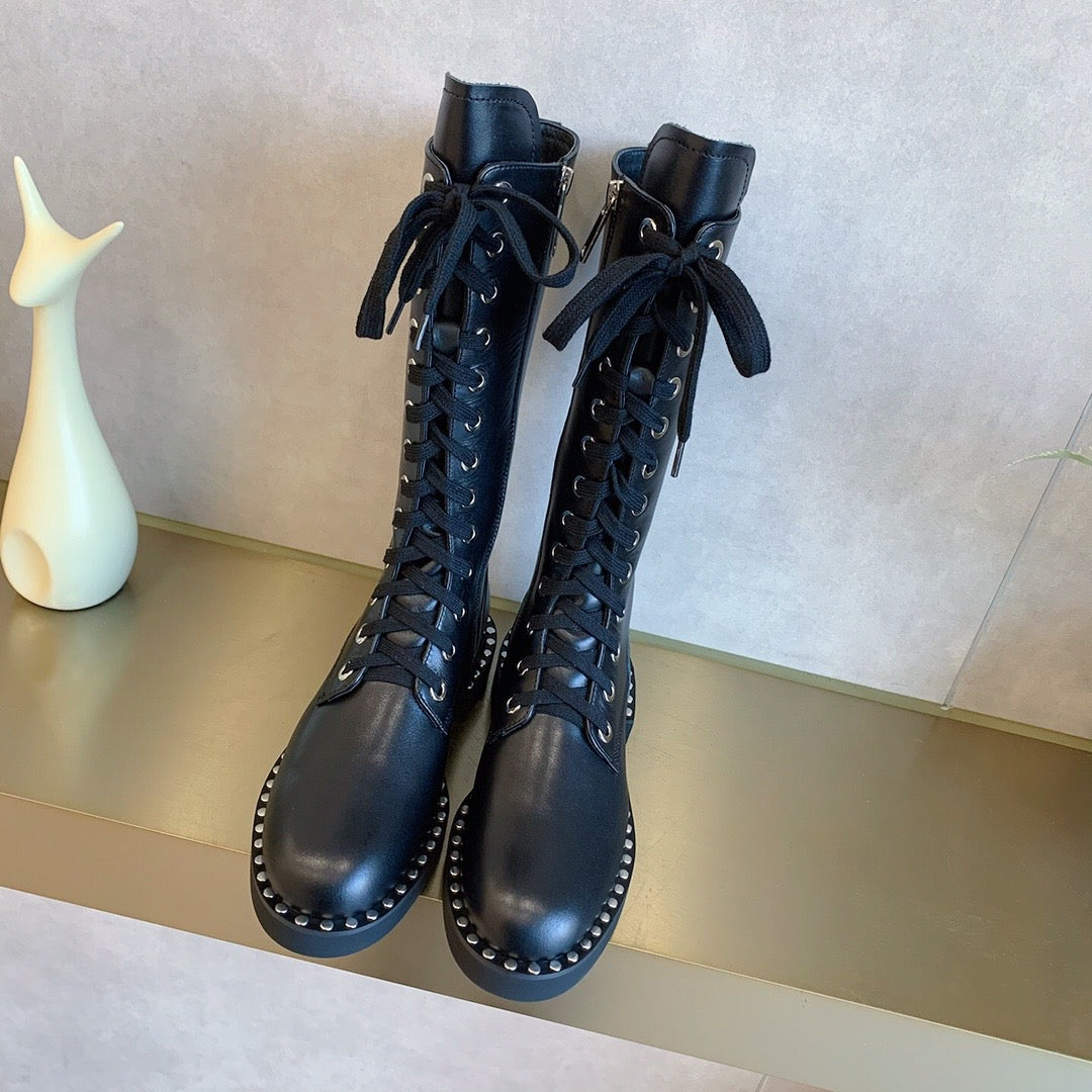 Wang Boots Black High
