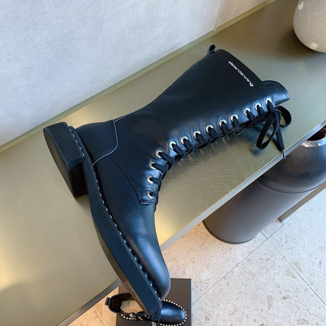 Wang Boots Black High