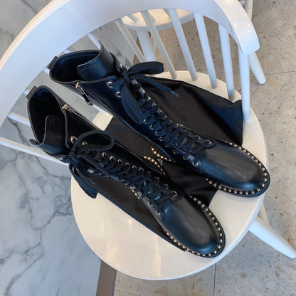 Wang Boots Black High