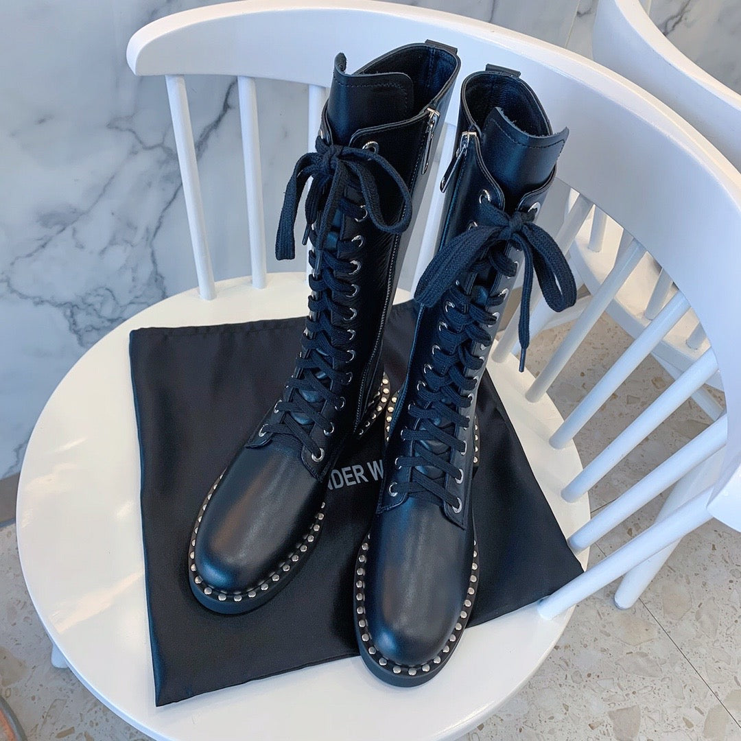 Wang Boots Black High
