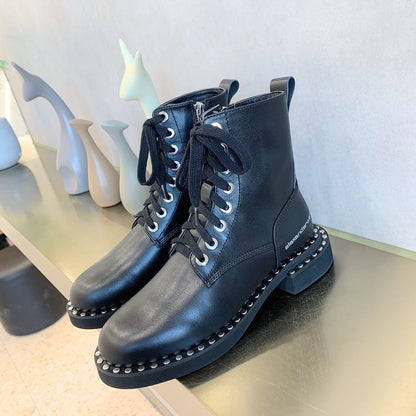 Wang Boots Black Low