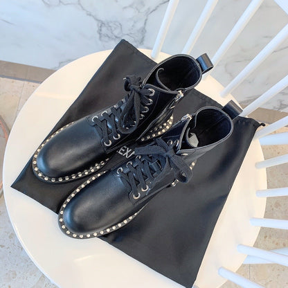 Wang Boots Black Low