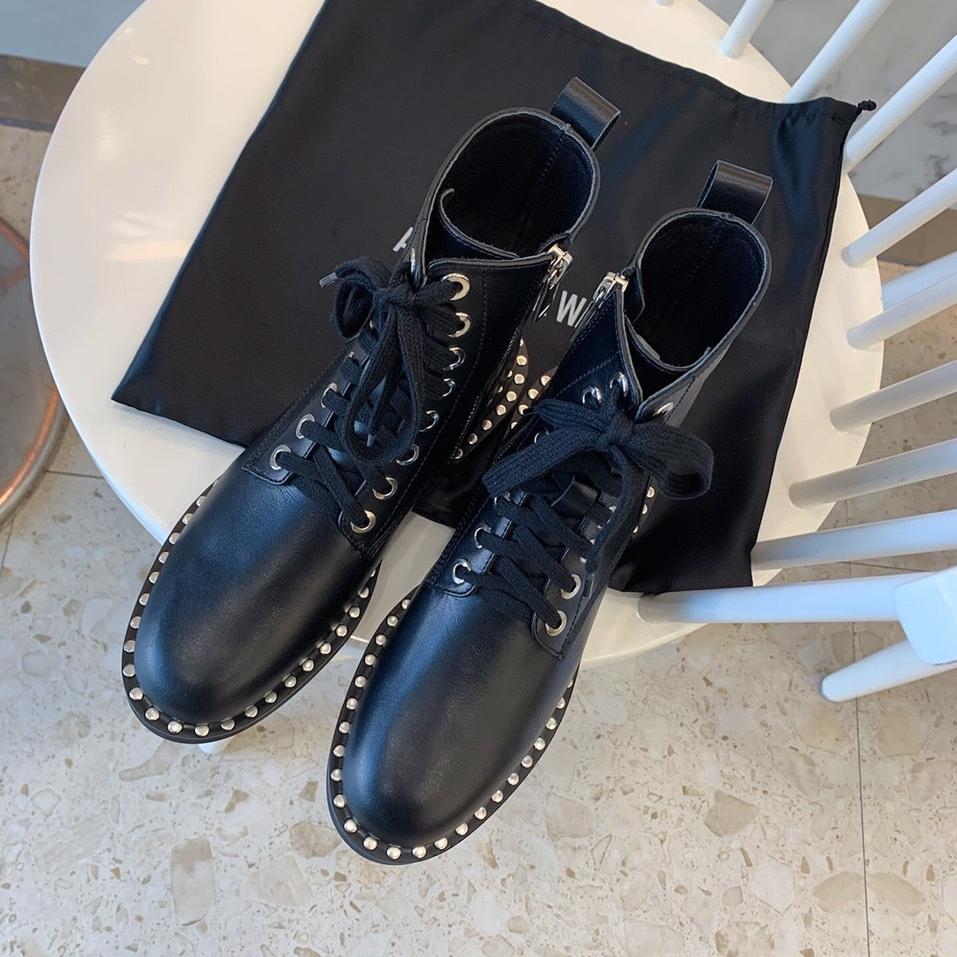 Wang Boots Black Low