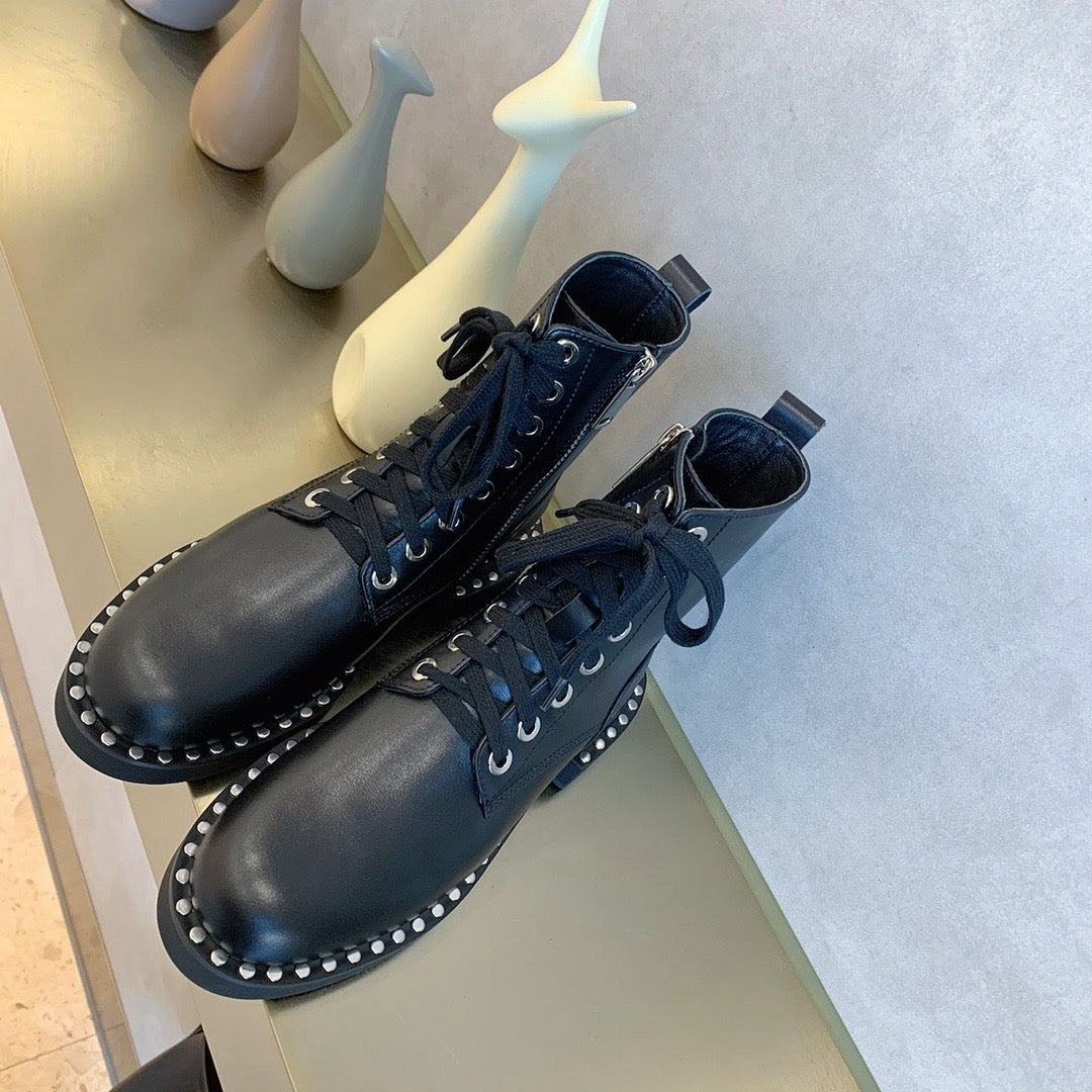 Wang Boots Black Low