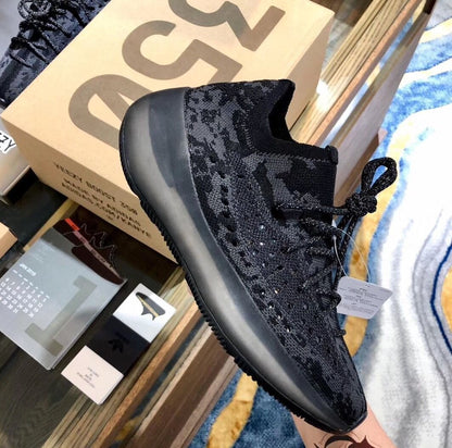 Yezy 350  380 Alien Black Sneakers
