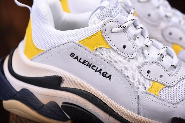 SNBAL  Triple S Yellow Sneakers