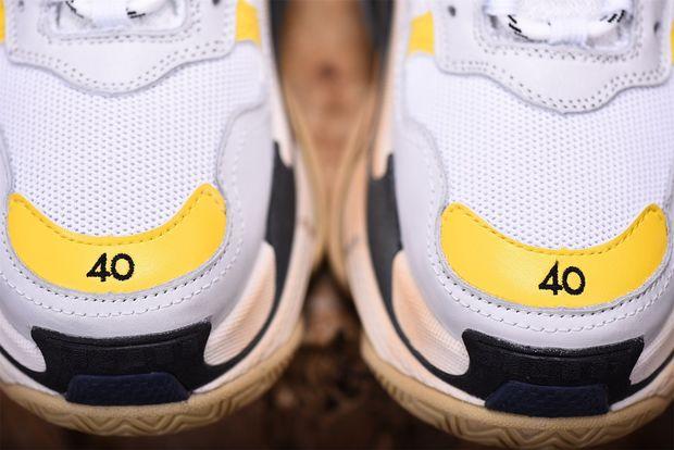 SNBAL  Triple S Yellow Sneakers