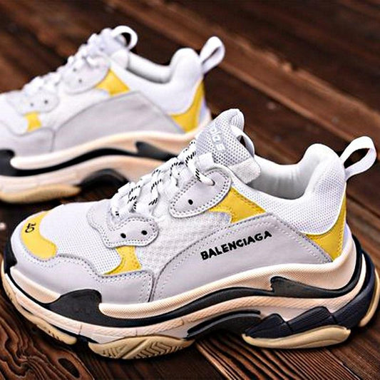 SNBAL  Triple S Yellow Sneakers