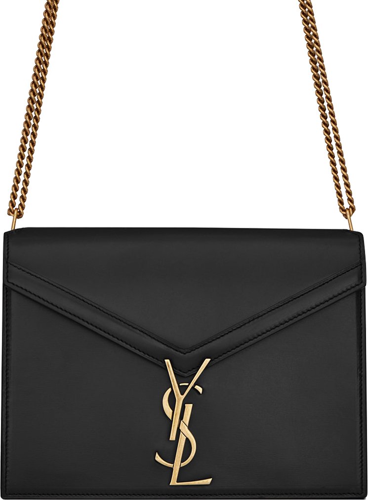 Y L Bag Handbag Chain  Black 22 cm