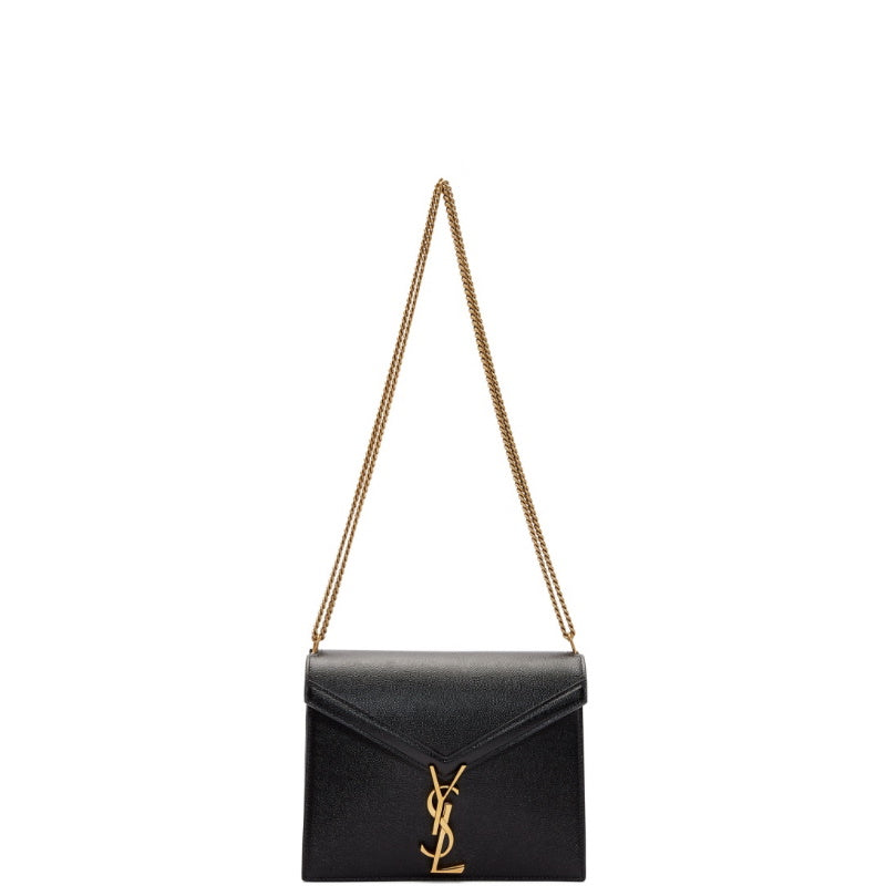 Y L Bag Handbag Chain  Black 22 cm