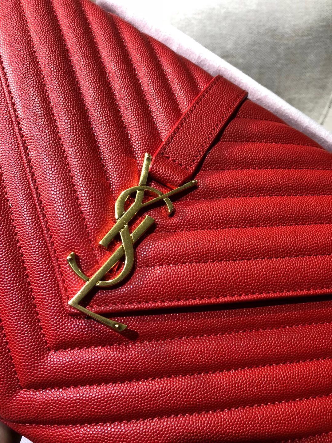 Y L Bag Handbag Red 31 Cm