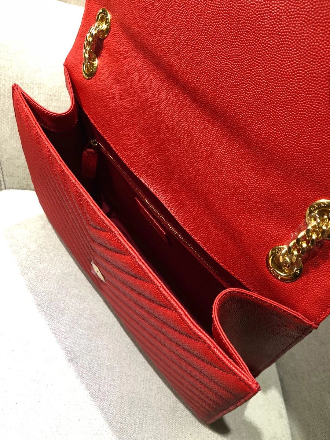 Y L Bag Handbag Red 31 Cm
