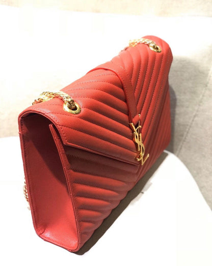 Y L Bag Handbag Red 31 Cm