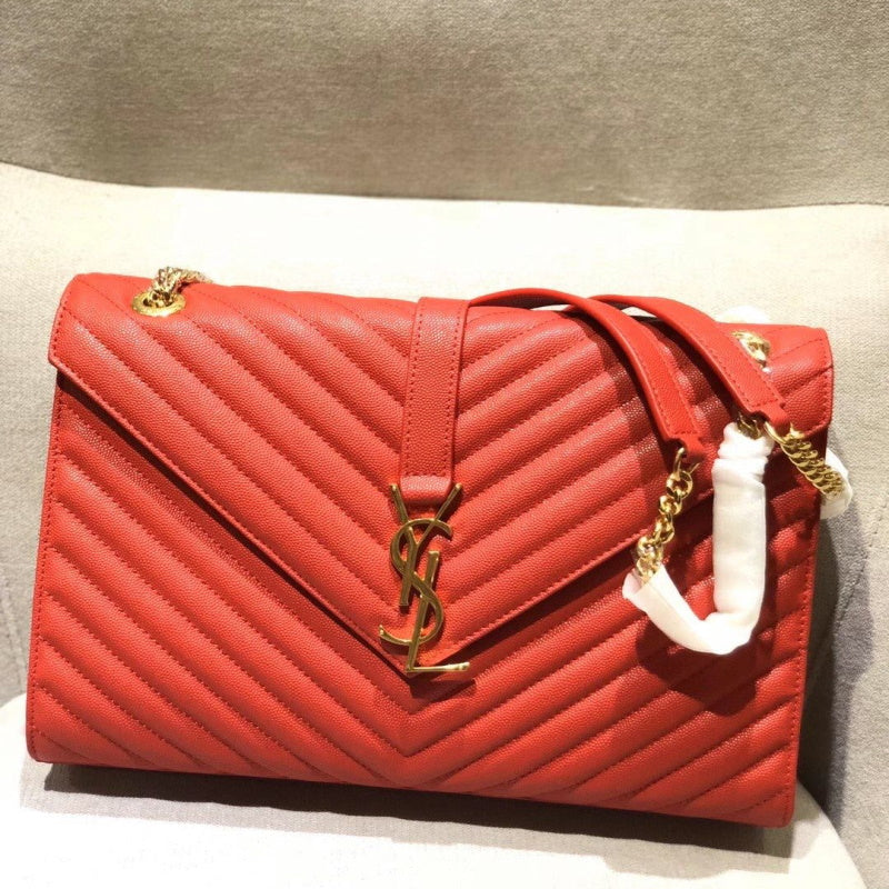 Y L Bag Handbag Red 31 Cm