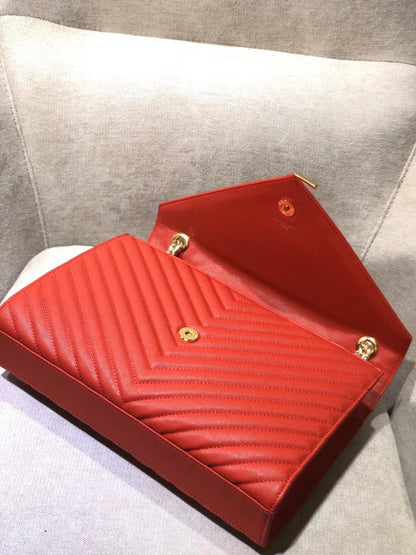 Y L Bag Handbag Red 31 Cm