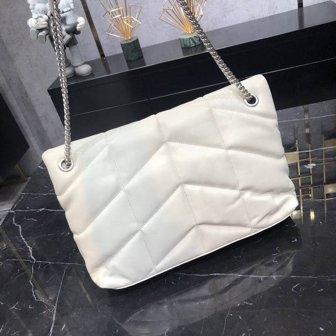 Y L Bag Handbag White Quilted
