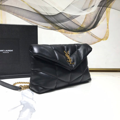 Y L  Bag  Black Gold