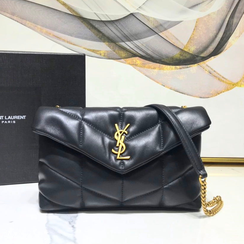 Y L  Bag  Black Gold